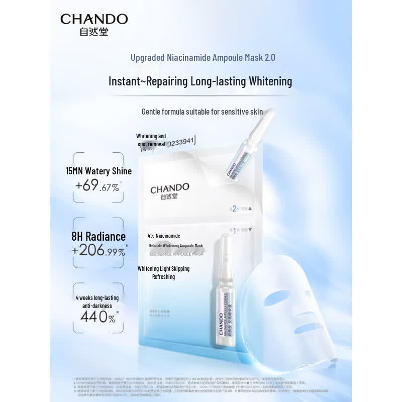 CHANDO Niacinamide Whitening Ampoule Mask (5 Pcs)