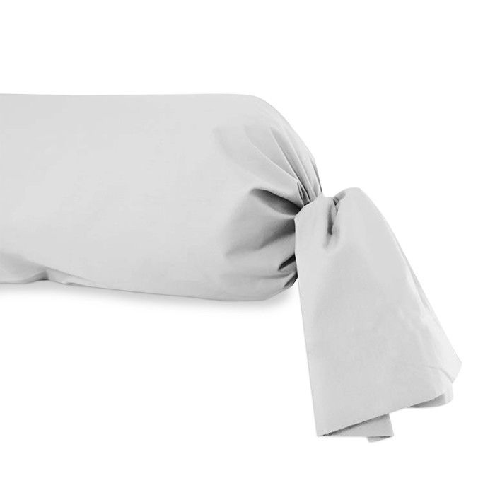 Cotton Bolster Case 57 Threads 45x205 Cm UNI White, by Soleil d'Ocre