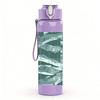 1PC Two female singers color portrait print 750ml colorful plastic sports water bottle leakproof pop up lid with straw for outdoor work home use