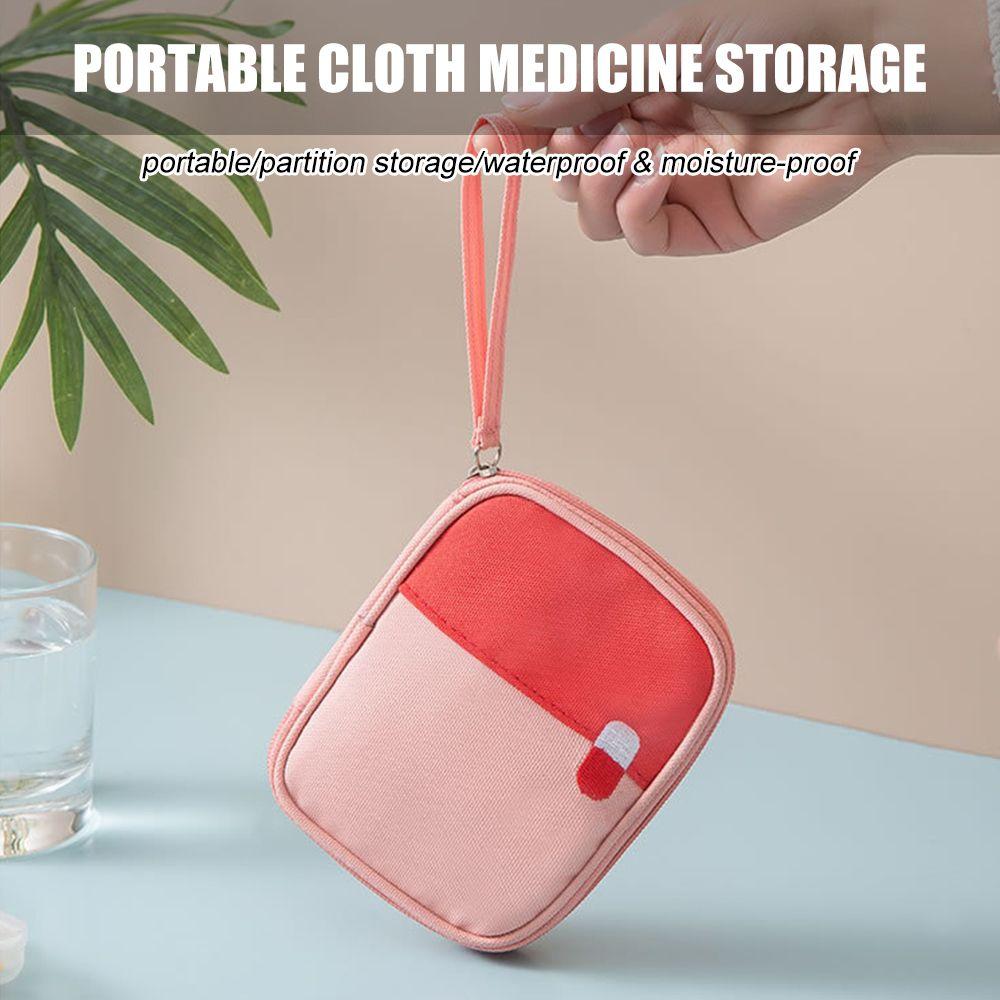 Large-Capacity Medicine Container Medicine Case Car First Aid Kit First Aid Bag Cosmetic Organizer