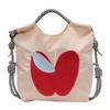Spring/Summer 2025 Women's Canvas Crossbody Phone Bag with Apple Embroidery