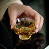 2Pcs/Lot Japanese Hammer Pattern 60ml Small Capacity Glass Tea Cup Tea Appreciateing Cup Kung Fu Tea Accessories Crystal Tea Cup