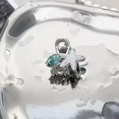 Pink Hairpin, Blue Star, Small Grab Clip, Bangs Clip, Small Hairpin, High-end Sense, Exquisite and Compact, Girl Hair Accessories
