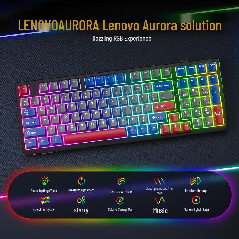 Lenovo GK10 Wireless Tri-Mode Hot-Swappable Mechanical Keyboard