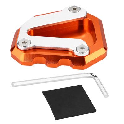 Motorcycle CNC Side Stand Kickstand Plate Extension Pad Enlarge for 790 for 2018‑2019 Orange
