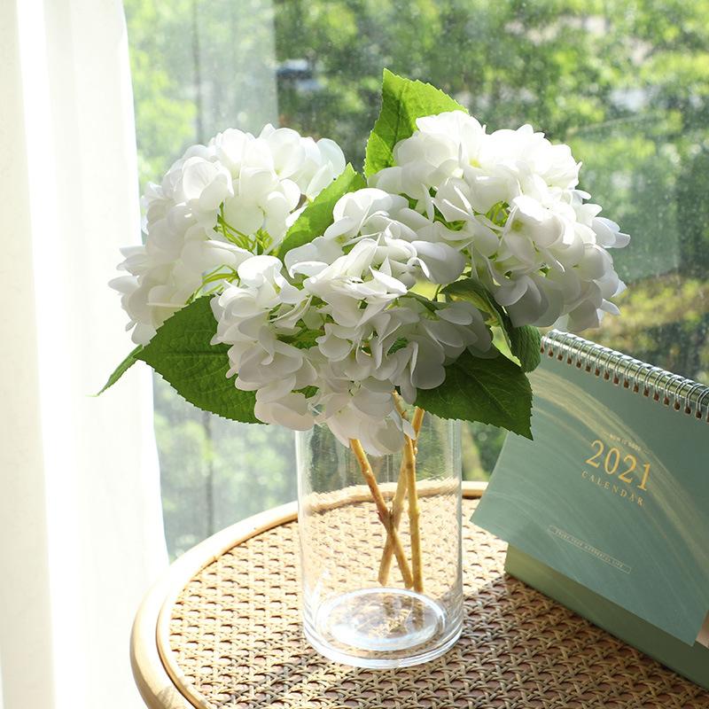 Hydrangea Flower Simulation Bouquet Wedding Home Living Room Decoration Fake Flower Decoration