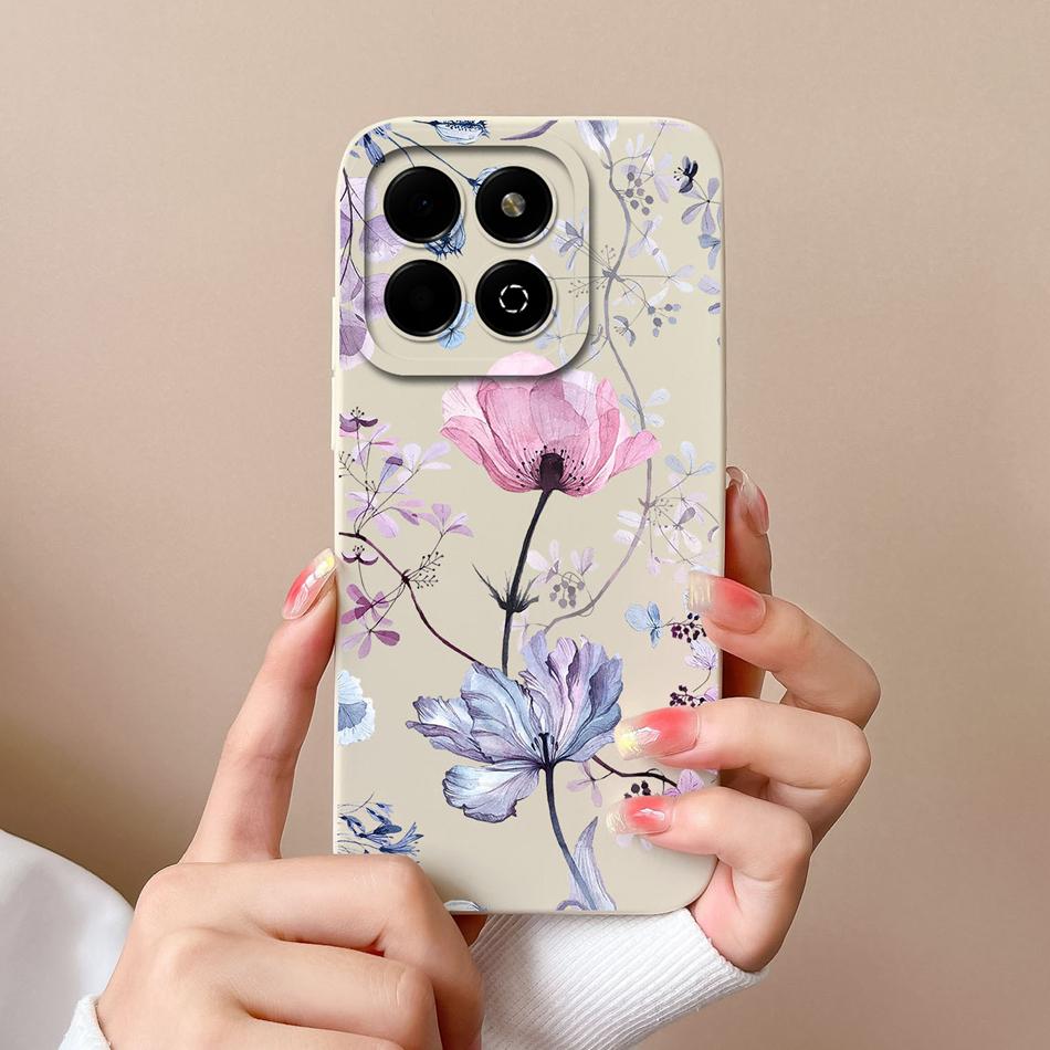 

For Honor X6B Phone Case Cute Cats Soft Smooth Liquid Silicone Full Protection High Quality Coque Model JDY-LX1 LX2 Back Cover Honor X6B (4G)