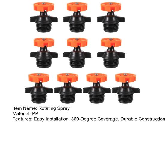 360 Degree Automatic Rotating Sprinkler Heads Garden Irrigation Nozzle Easy To Use Micro Spray Irrigation Tool