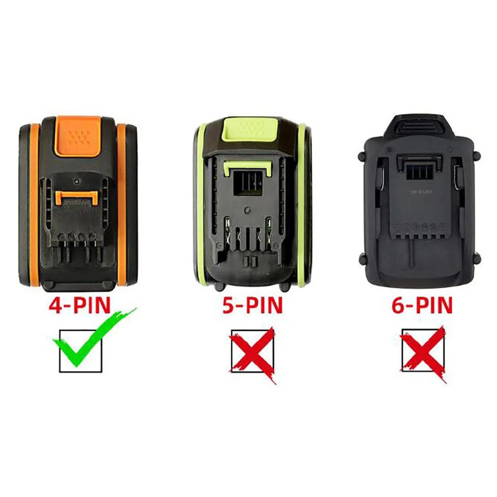 WA3760 Lithium Battery Charger For Worx 20V WA3551 WA3572 WA3550 WA3553 WG629 WA3860 WA3760 WA3880