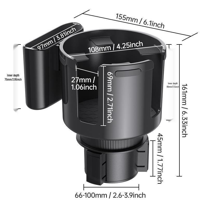 Shunwei Multifunktionaler Auto-Becher- und Telefonhalter