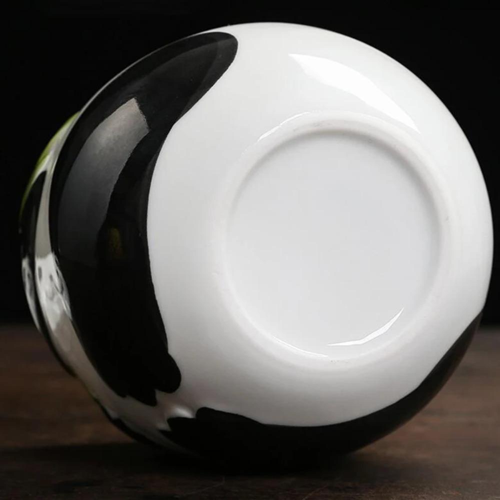 Ceramic Panda Tea Jar Moisture-proof Tea Box Kitchen Teaware Tea Canister  Souvenir