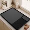 Silicone Coffee Mat 24''x16'' Anti-Spill Coffee Bar Mat Heat Resistant Dish Drying Pad Noise Reduction Shock Absorption Coffee Bar Accessories