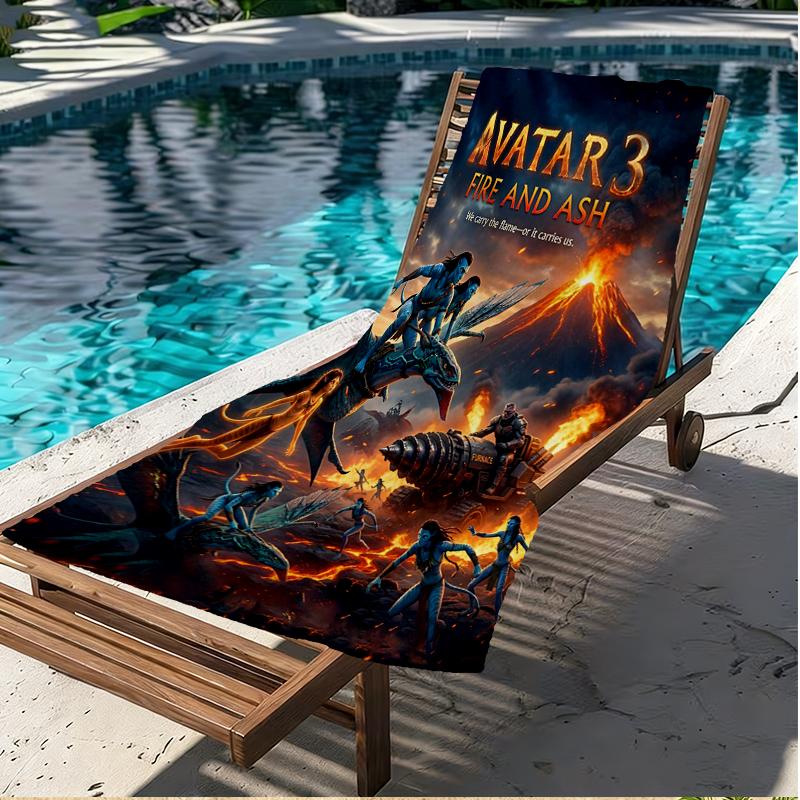 Avatar Print Beach Towel, Versatile Lightweight Absorbent Beach Towel for Pool Surf Yoga Bathroom, Perfect Birthday Holiday Gift