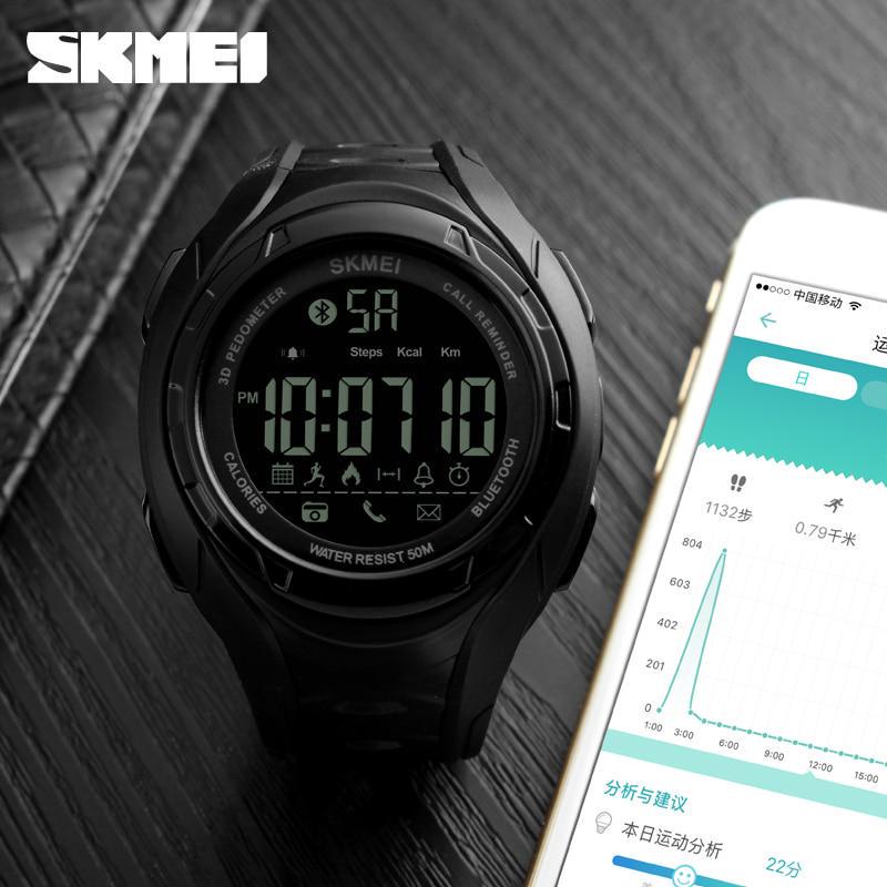 SKMEI Sport Smart Watch Men Sports Watches Waterproof 5ATM Passometer Like Smart Bracelet