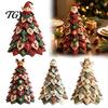 Christmas Craft Kits for Adults DIY Quilted Fabric Tree Kit, Vintage Patchwork Sewing Set Holiday Crafting Teachers Tabletop Decor, Handmade