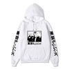 Black Warm Fleece Hooded Sweatshirt Tokyo Revengers Team Comic Print Unisex Autumn Winter Casual Daily Long Sleeve Pullover