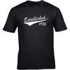 Birthday T Shirt Established In 1976 Year of Birth Gift Idea Novelty