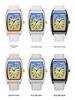 Fins Men's Tonneau Classic Blue Light Retro Business Waterproof Quartz Watch