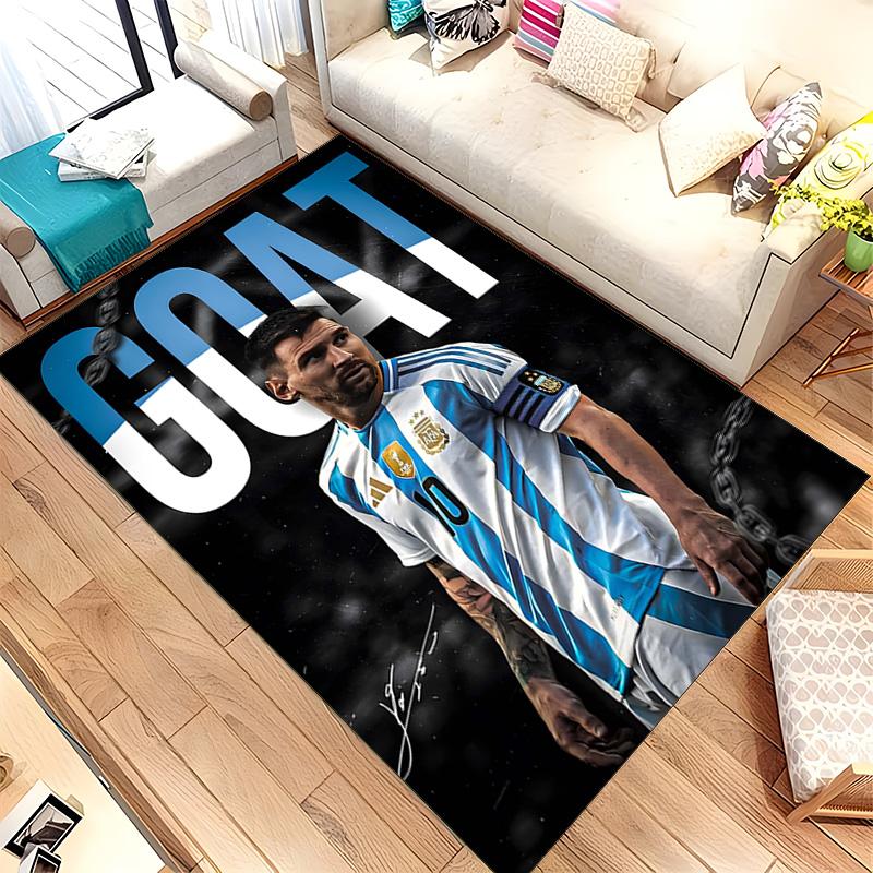 MESSI (1) Teppich Geeignet für Wohnzimmer Schlafzimmer Computerräume Essbereiche und Platzierung Unter Tischen und Stühlen Auch eine Ideale Wahl für Büros