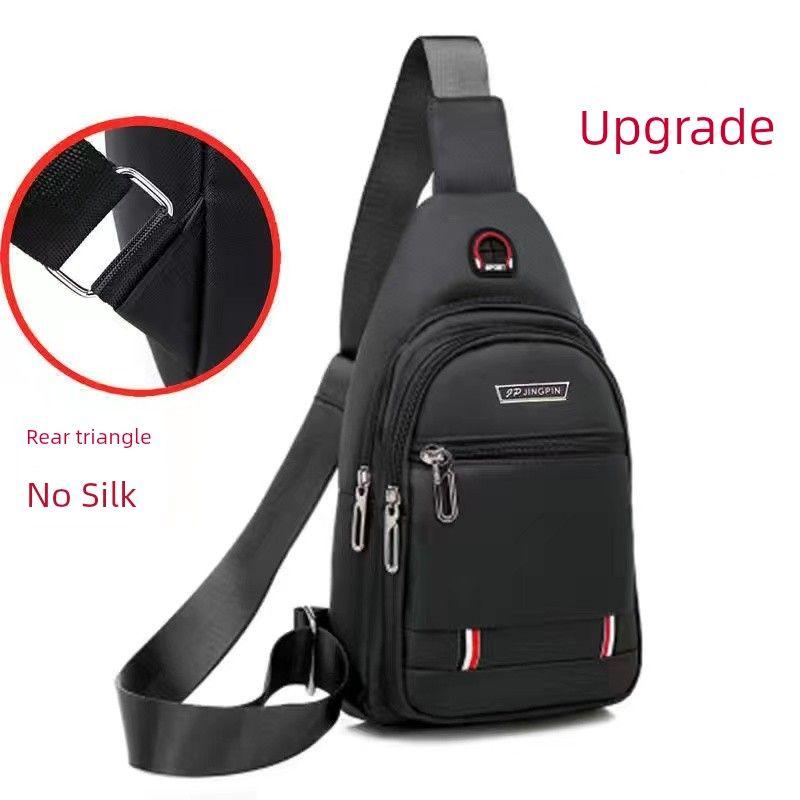 

Men One Shoulder Waterproof Oxford Cloth Casual Chest Bag Best Selling + reinforcement + [Gray]]