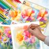 1pc, Floral Reverse Colouring Book, 30 sheets of 100gsm, Relaxing & Creative Lines ‘All You Need Is A Pen Book’ Birthday Gift
