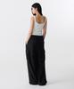 MUSINSA STANDARD WOMAN Women'S Floral Lace Wide Cargo Elastic Pants [Black]