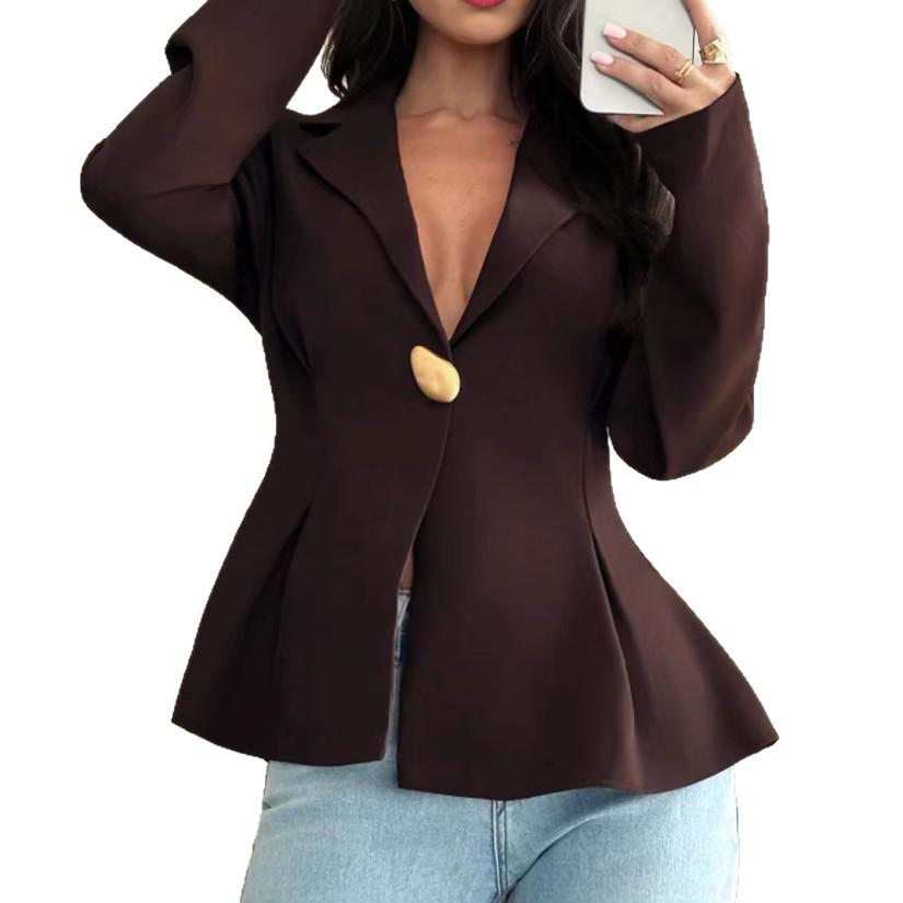 2026 New Style European and American Slim Fit Women's Suit Jacket - Fashionable Cardigan Top