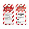 PVC Safety Lockout Tagout Tags (10-Pack)