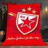 Roter Stern Belgrad Basketball Club 2D Flaches Muster Flanelldecke Hohe Qualität Für Alle Jahreszeiten Wärme und Komfort Perfekt für Weihnachtsgeschenke.NMT0928212