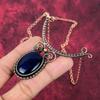 Blue Fire Labradorite Necklace Copper Wire Wrapped Gemstone Necklace Adjustable Chain Necklace Copper Jewelry Handmade Necklace Gift For Her