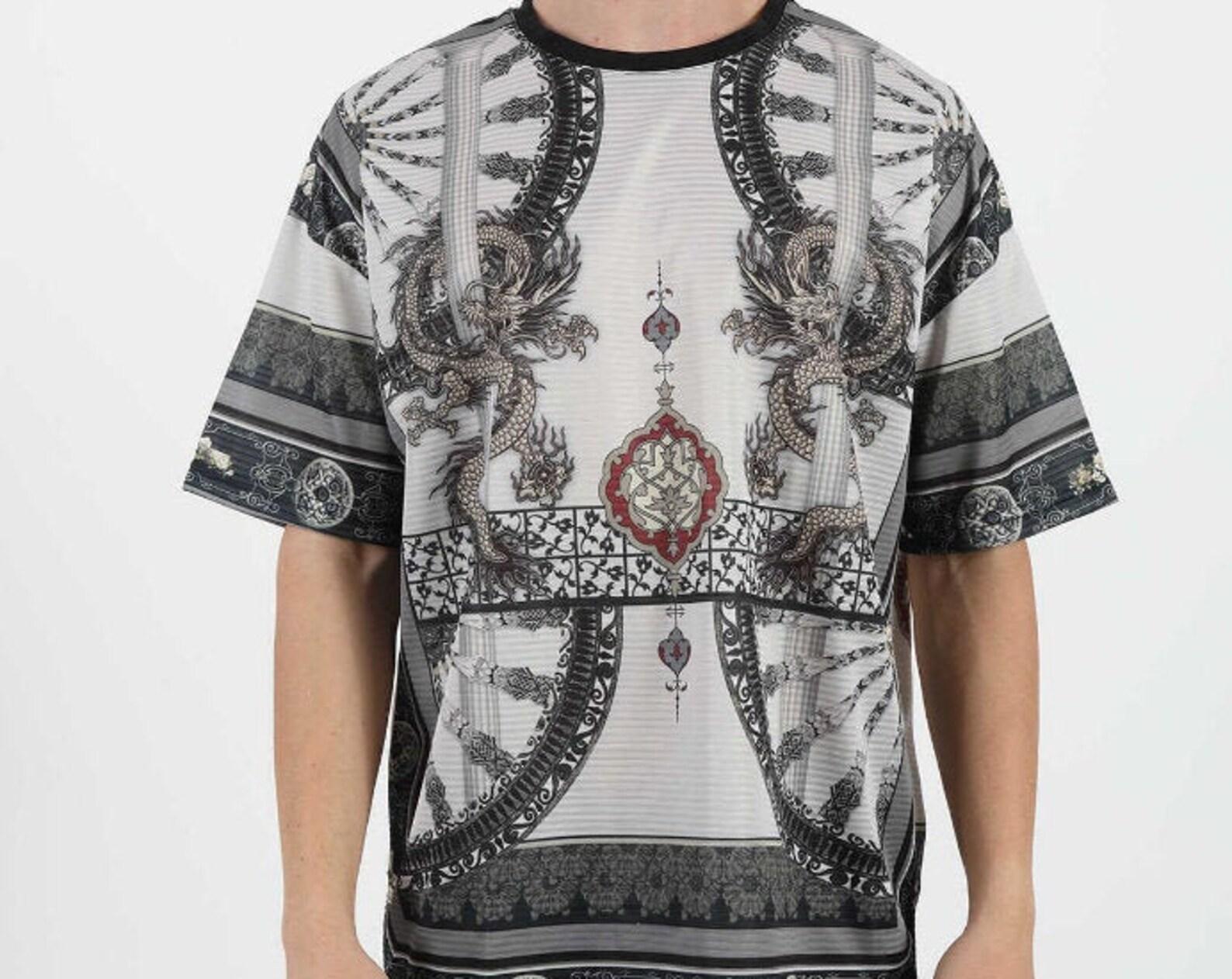 Oversized Dragon T-shirt: Japanese Style Unisex Tee 2XL
