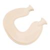 U Shaped Neck Hot Water Bag Double Knitted Insulation Rubber Warm Hot Water Bottle Navy Blue Cover