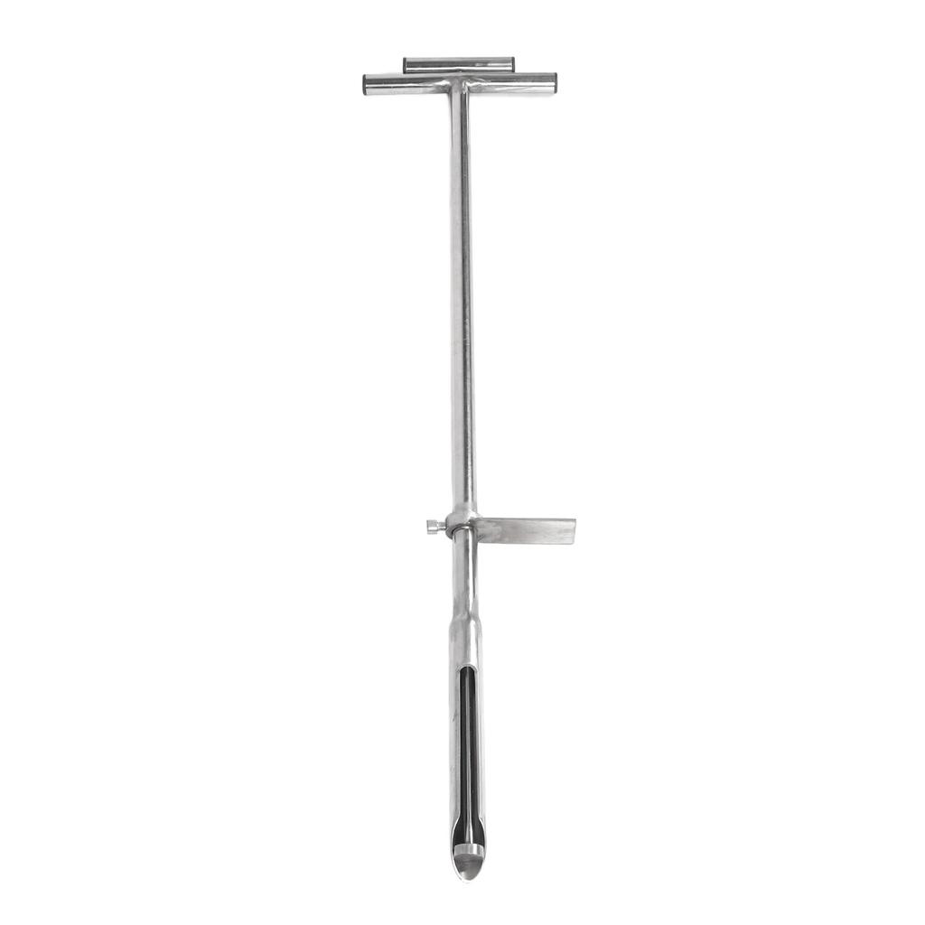 Soil Sampl Probe with Ejector Foot Pedal T Handle Soil Sampl Probe Rod Tool Set 40 Inches Stainless Steel Soil Sampling Tool for Soil Samplin