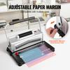 SucceBuy Coil Spiral Binding Machine Manual Book Maker 34-Holes Binding 120 Sheets Punch Binder W/ Adjustable Coil Binding Spine