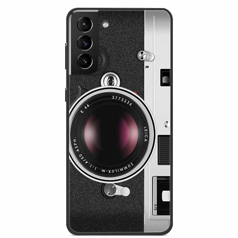 For Samsung S22 Case Wolf Lion Cat Black Silicone Soft Back Cover Case For Samsung Galaxy S21 FE S22 Ultra Phone Case S 22 Funda