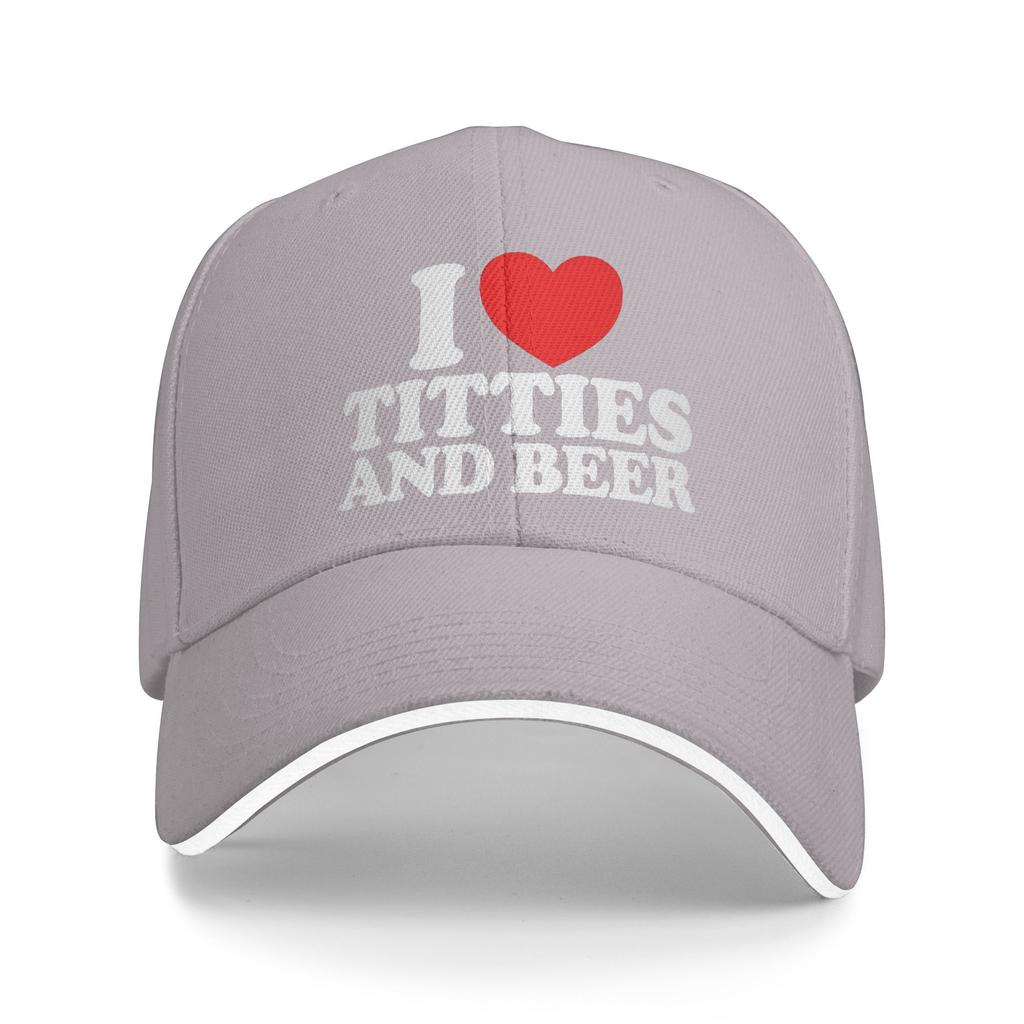 Amo Tette e Birra Cappellino da Baseball Estivo FeUnisex Unisex Cappellino da Trucker Personalizzato Vendita all'Ingrosso Streetwear Sport all'Aperto Cappellini da Baseball
