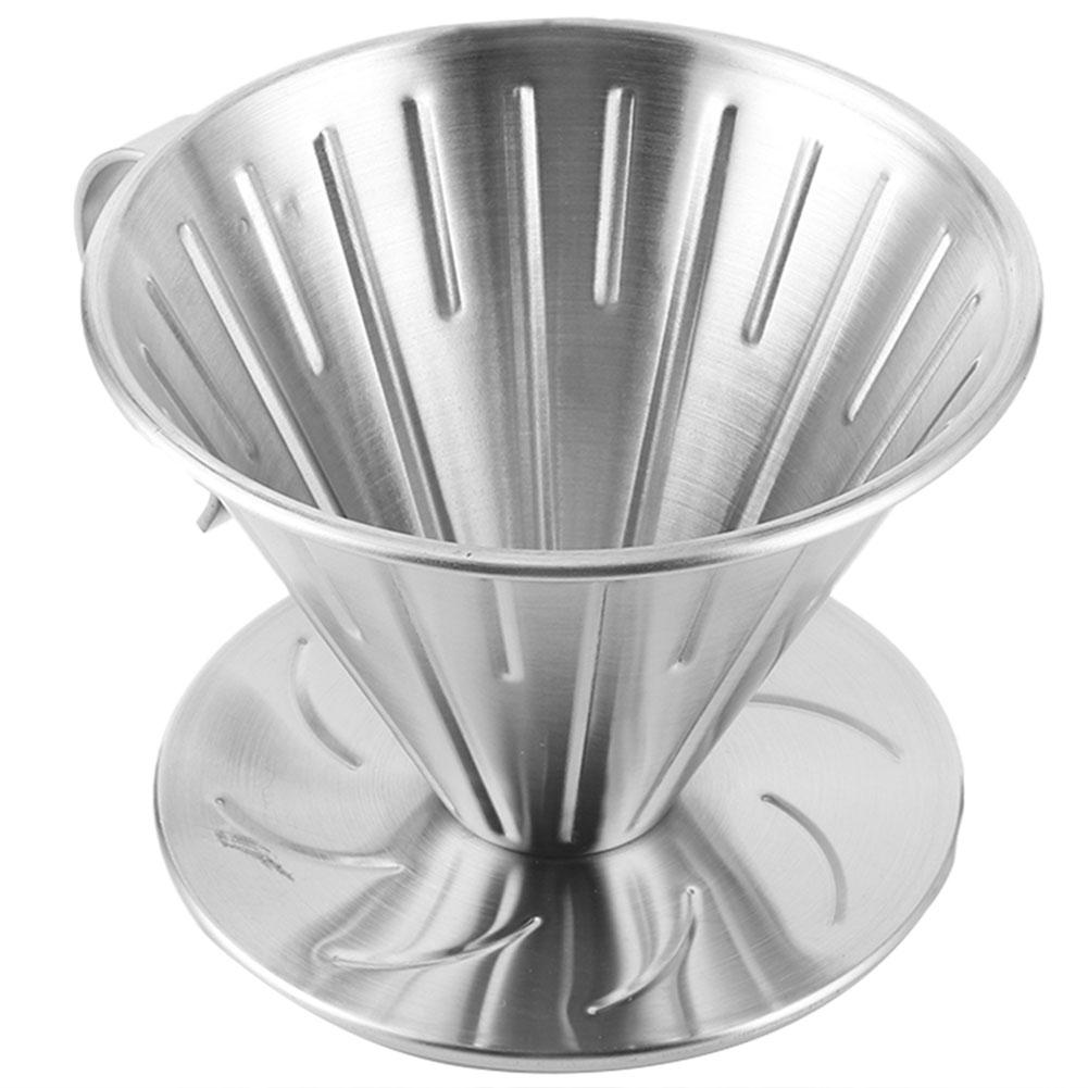 Aço inoxidável despeje sobre café gotejador cone filtro copo suporte acessórios para máquina de café casa