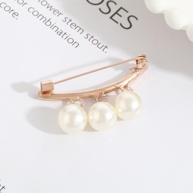 Pearl Waist Cinching Pin Set – Safety Pin Brooch for Women's Clothing