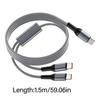 Upgrades Nylon Braided 100W Double Port Type C Charger Cable Heavy Duty 5FT Double Type C Charging Cable for Phone Laptop