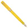 Ranvi Jinhao 100 Classic Yellow Color Gold Clip Fountain Pen F Nib with Converter and Pen Box