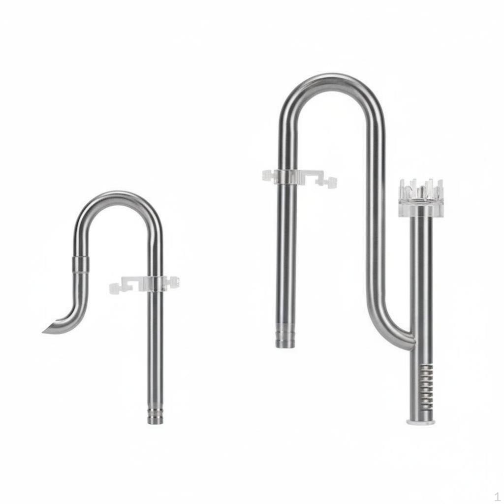 Aquarium Inflow Outflow Pipe Kit Rust Resistant Surface Skimmer Set Easy to Clean Canister