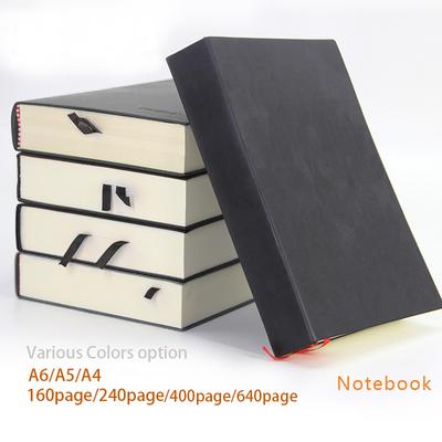 640/400/240/160 Seiten Ultra Thick Line Studententagebuch Notizbuch Büromaterial A4/A5/A6 PU-Leder Business-Arbeitsnotizblock