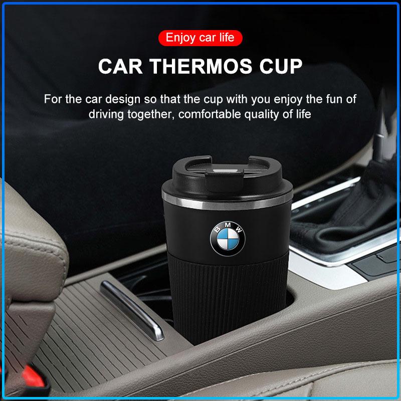 500ml Stainless Steel Coffee Tumbler Thermos Cup Portable Travel Thermal Mug For BMW M Performance 1 3 5 7 Series M3 M4 M5 M6 X1 X3 X5 X6 X7 E30 E34