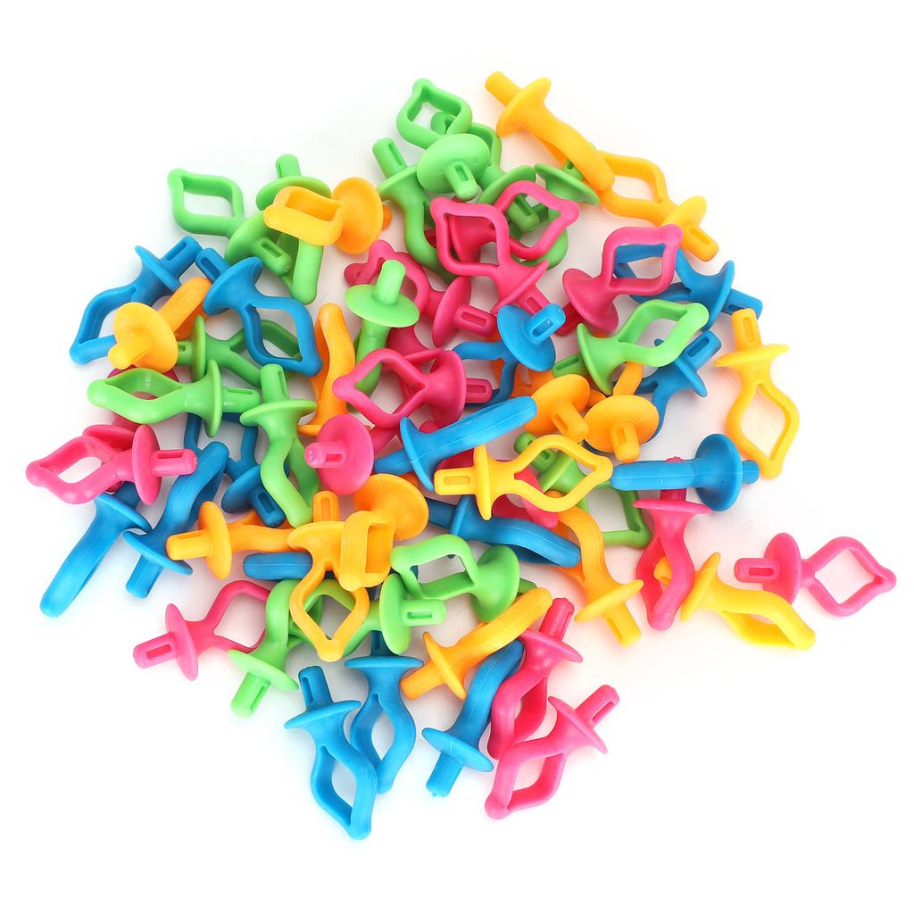 60Pcs Bobbin Fixing Clip Spool Silicone AntiDrop Nipple Shaped Sewing Embroidery
