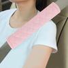 Automotive Seat Belt Cover Soft Suede Universal Fit Seatbelt Shoulder Pad Neck Protector Cushions for SUV Trucks Airplane Backpack 2 Pack Beige