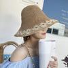Kapelusz damski składany kapelusz słomkowy letni na wyjście kapelusz plażowy mały świeży kapelusz przeciwsłoneczny