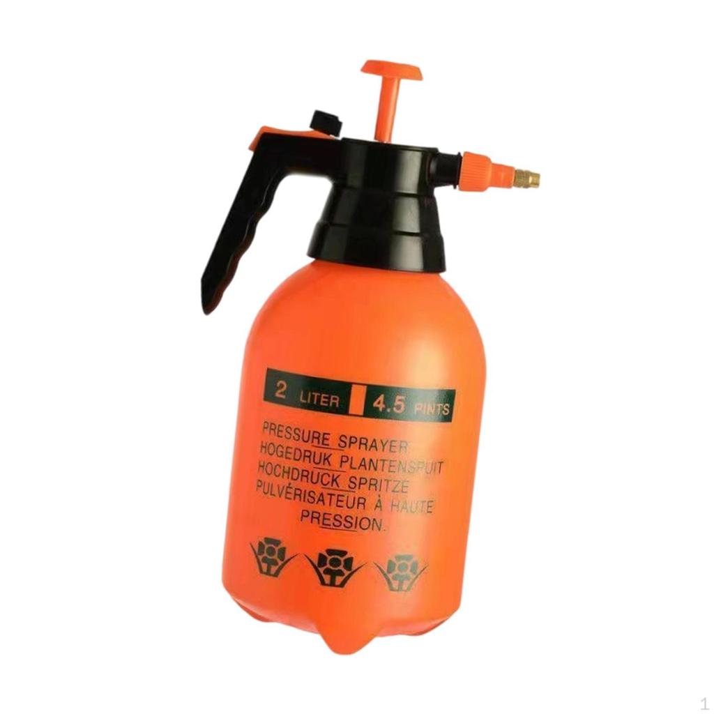Hand Pump Sprayer Portable with Brass Nozzle Water Bottle for Spraying Cleaning