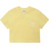 New MLB Crop Tops Women's Yellow 3FTS11023-50YEL