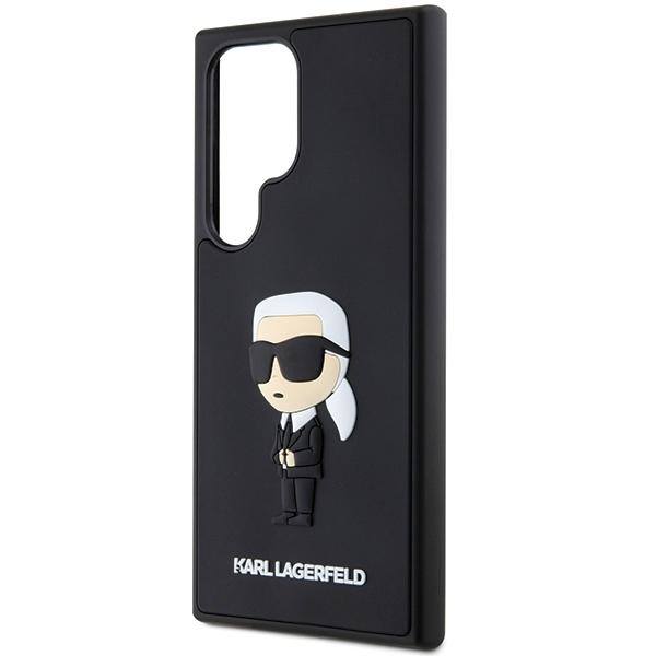 Karl Lagerfeld Klhcs24L3Drkink S24 Ultra S928 Czarny/Black Hardcase 3D Rubber Ikonik