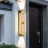 Luxury Chinese Style Solar Waterproof Wall Lamp: Up & Down Outdoor Light for Garden, Balcony, or Villa.